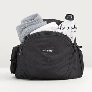 Tushbaby Hip Carrier + The Snug attachment, black